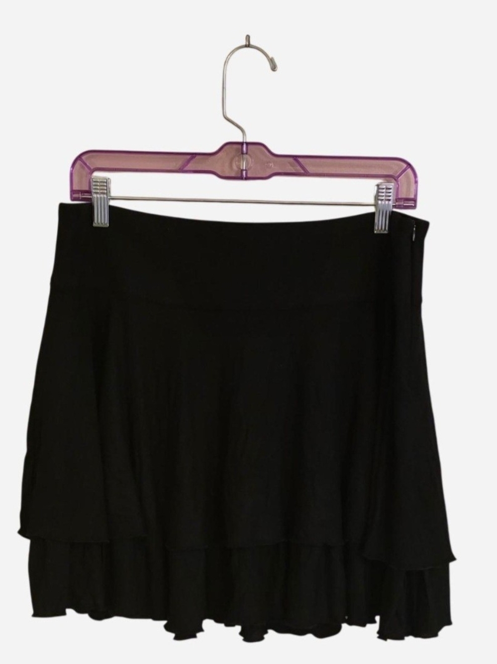 Killstar Howling Child Black Mini Skirt w/Ruffles & Stretchy Waistband Size XL